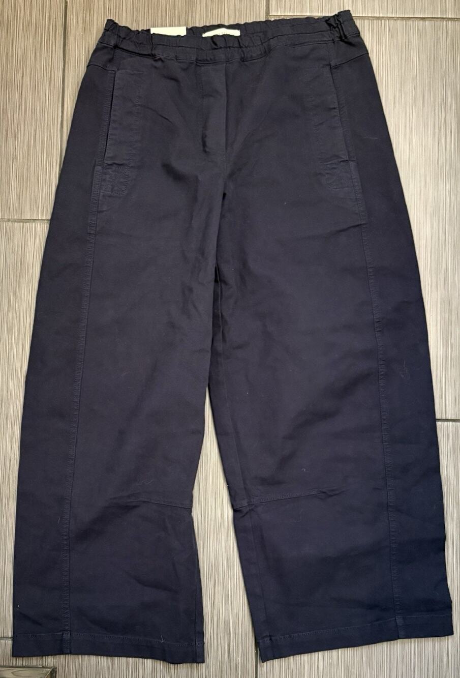 Banana Republic Mid-Rise Relaxed Painter Pull-On Pants Women’s Small Navy Blue
